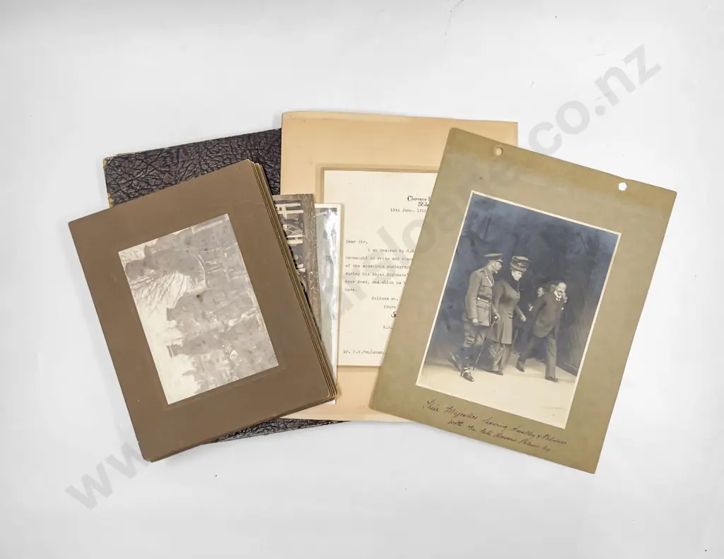 Collection WWI British Military Photos including that of George V and Queen Mary Image 1++