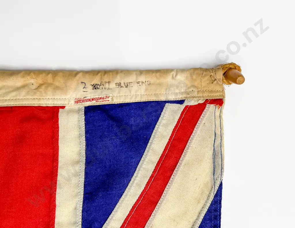 Vintage NZ Flag NZ Blue by Hutcheson Wilson & Ltd Wellington Image 1++