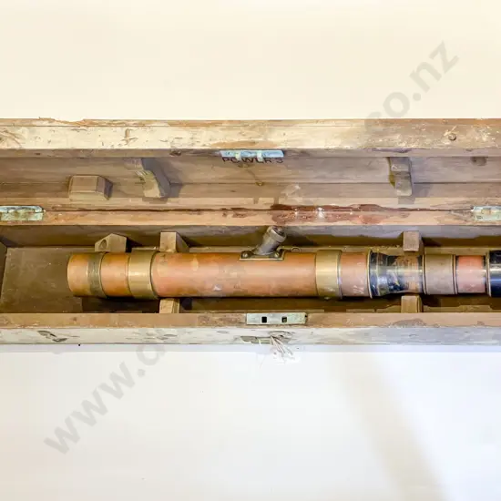 Original Boxed 235 W Ottway & Co Copper and Brass Telescope