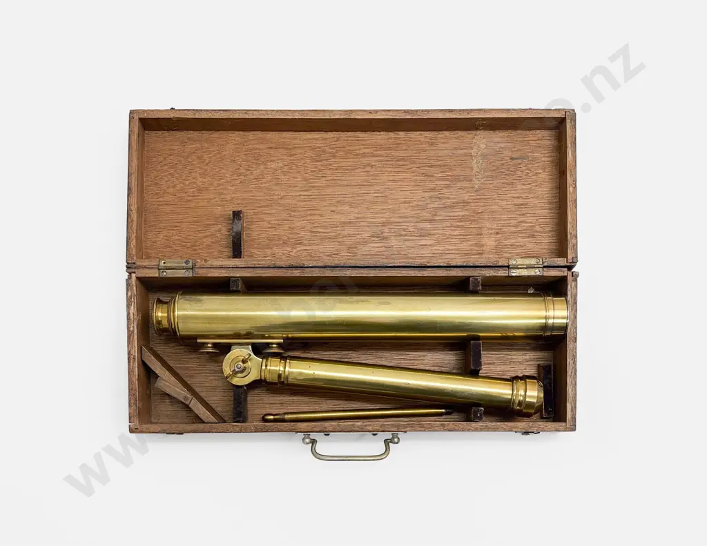 Early C20th All Brass 'The Student' Two Draw Telescope Image 1++