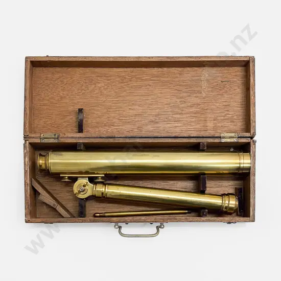 Early C20th All Brass 'The Student' Two Draw Telescope