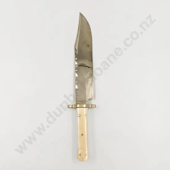 Handcrafted Fileworked Blade Bowie Knife
