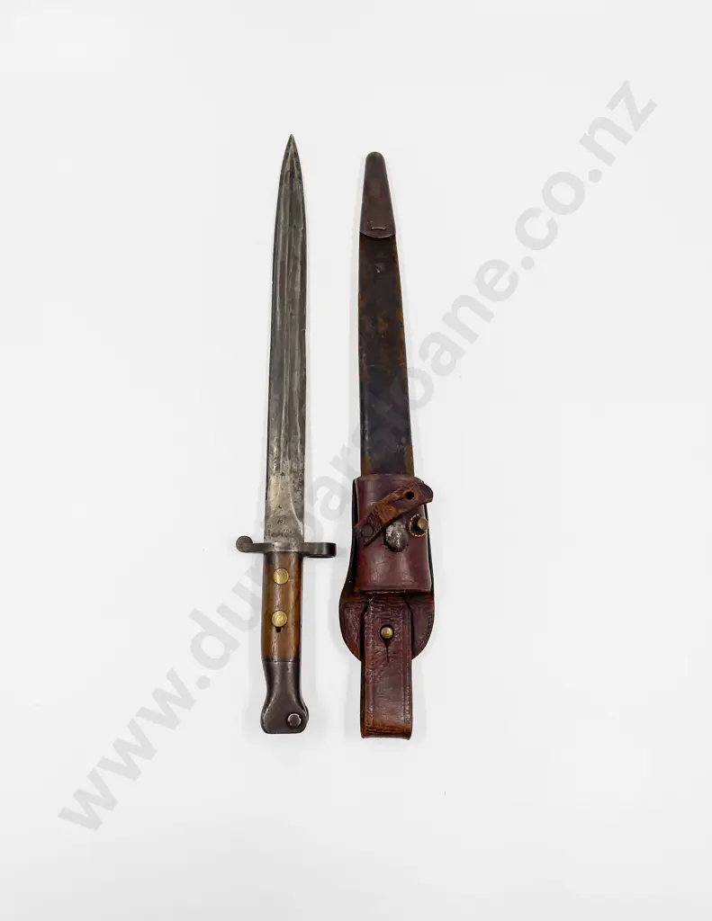 WWI British 1888 MKI Type II Bayonet and Scabbard Image 1++