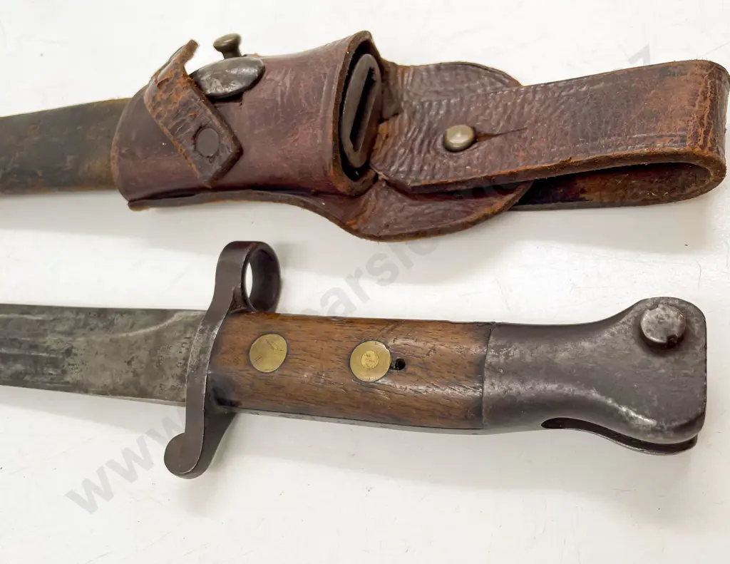 WWI British 1888 MKI Type II Bayonet and Scabbard Image 1++