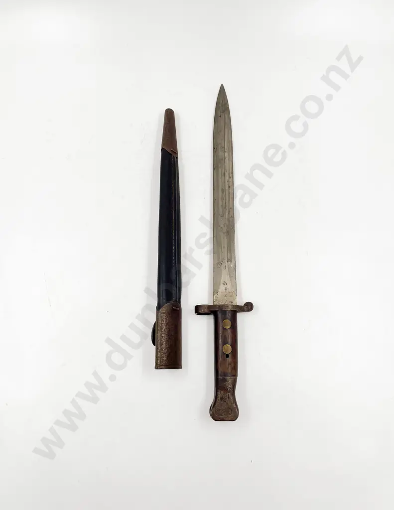 WWI British 1888 MKI Type II Bayonet and Scabbard Image 1++