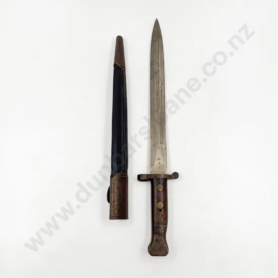WWI British 1888 MKI Type II Bayonet and Scabbard