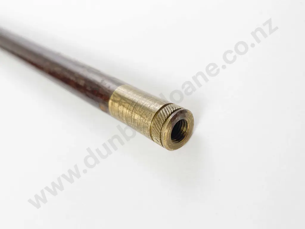 Antique Beech Brass Mounted Two-Section Rifle Cleaning Rod Image 1++