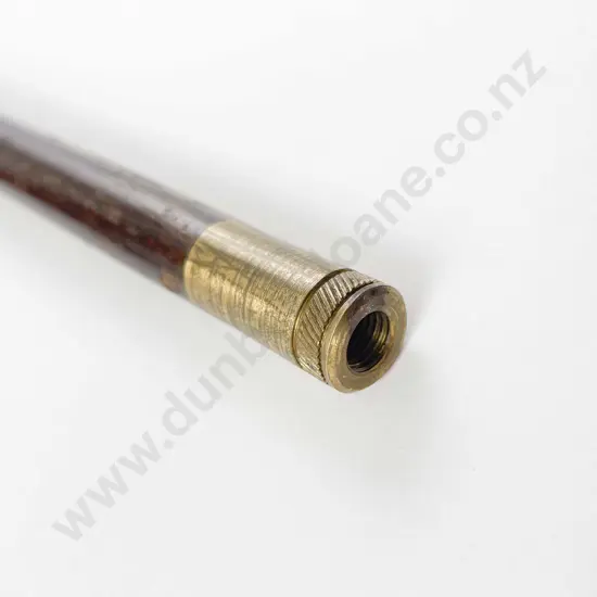 Antique Beech Brass Mounted Two-Section Rifle Cleaning Rod