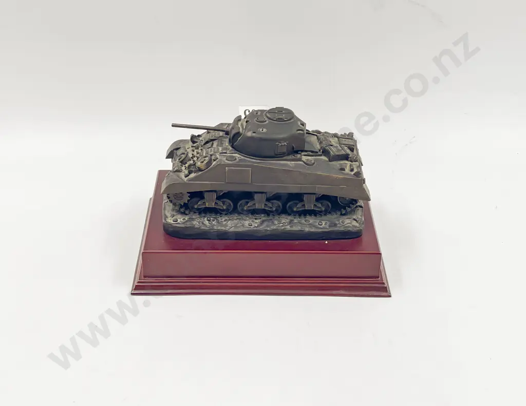 English Martin Duchemin Bronze Effect Armoured Tank Model Image 1++