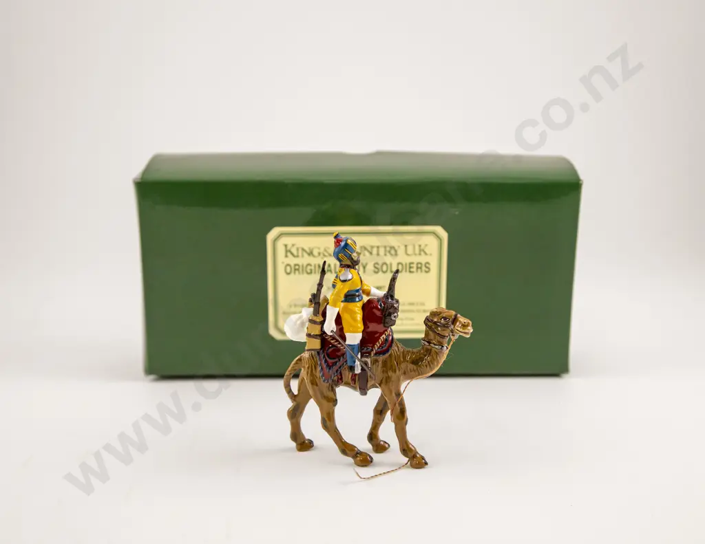 Boxed King & Country Original Toy Soldiers Skinners Horse Camel Corps Rider Image 1++