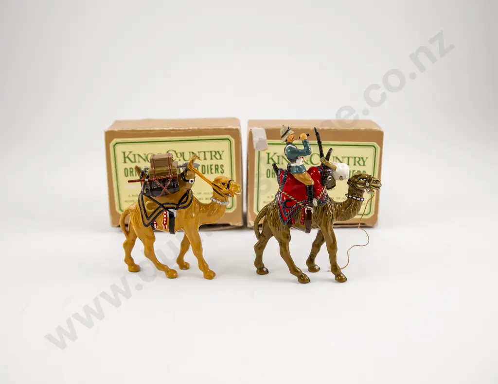 Boxed King & Country Original Toy Soldiers British Camel Corps Rider and Supply Camel Image 1++