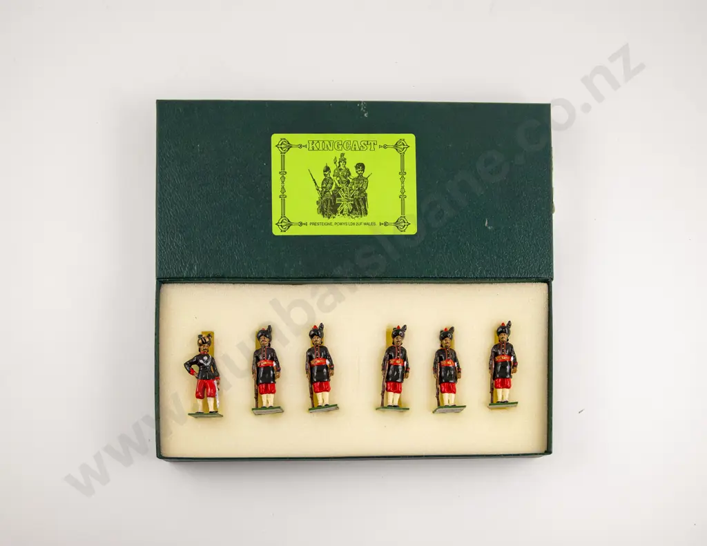 Boxed Kingcast Toy Soldiers by Peter Cowan Wales set BI 27 Indian Sikh Regiment Image 1++