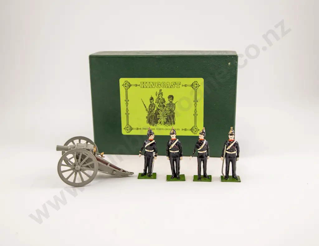 Boxed Kingcast Royal Field Artillery 4.5 Howitzer & Crew Image 1++