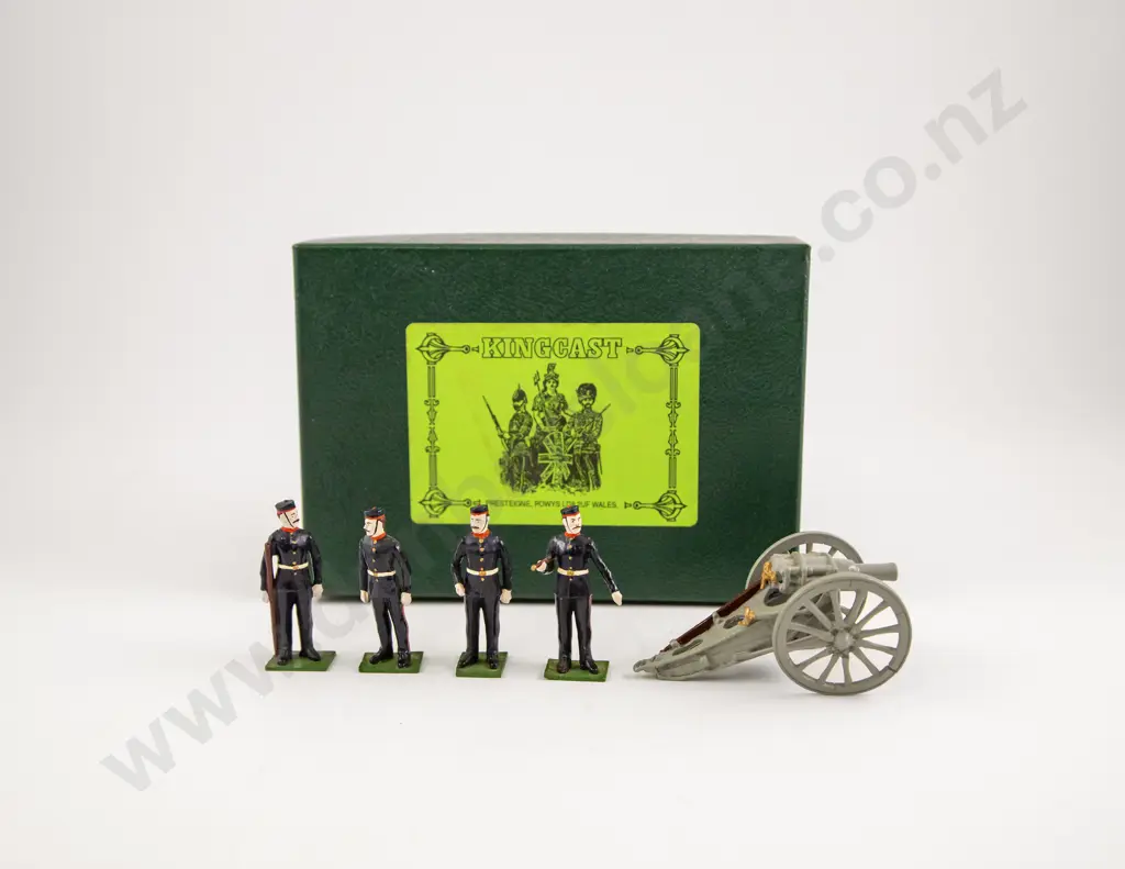 Boxed Kingcast Royal Field Artillery 4.5 Howitzer & Crew Image 1++