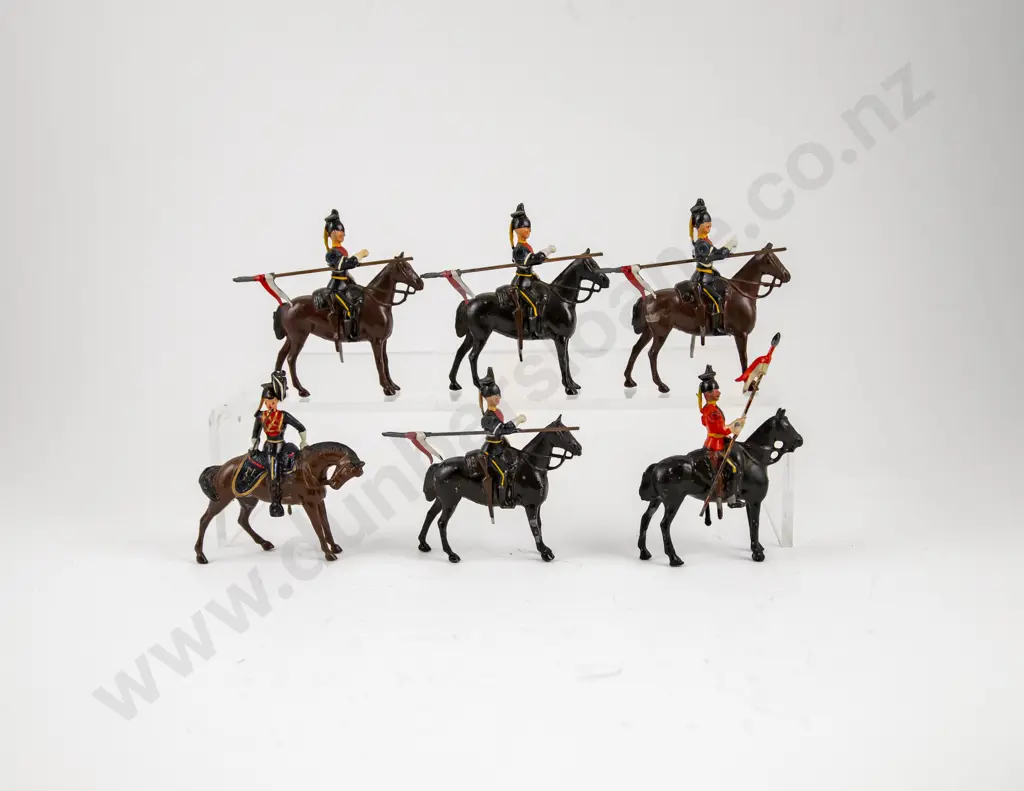 Unboxed Britains Royal Lancers (6) officer repainted Image 1++