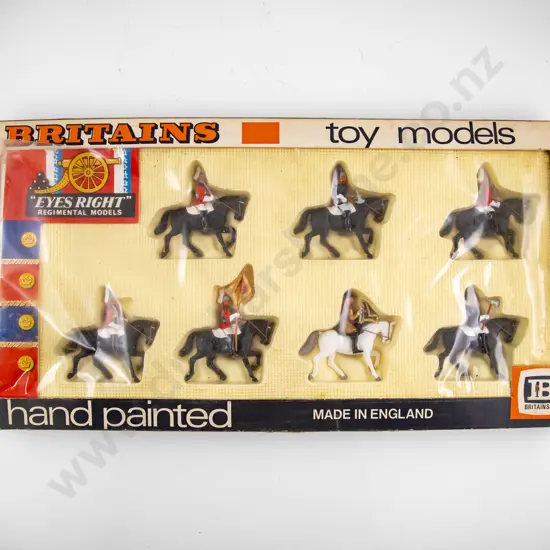Boxed and Unboxed Britains Plastic 'Eyes Right' Royal Horse Guard Regiment Models (21)