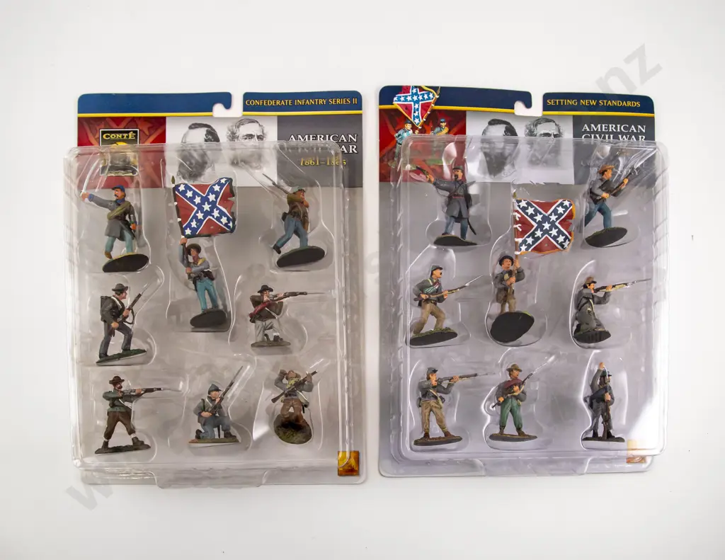 Boxed Conte Collectibles American Civil War Four Packs Nine Soldiers each (plastic) Image 1++