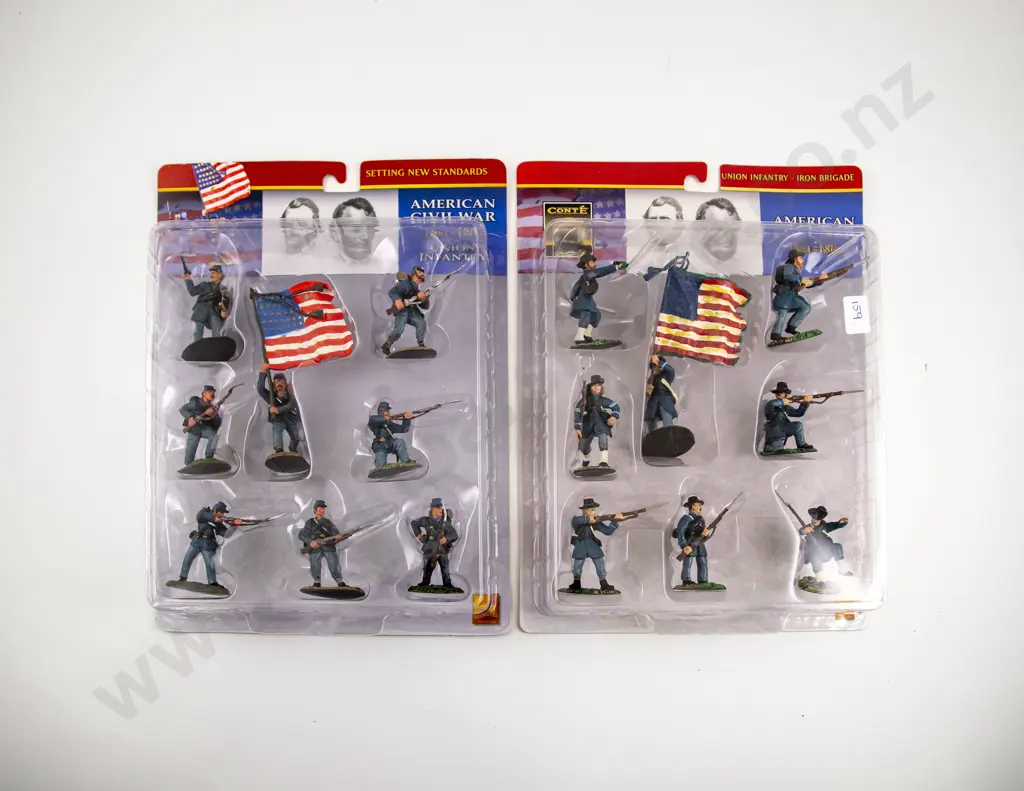 Boxed Conte Collectibles American Civil War Four Packs Nine Soldiers each (plastic) Image 1++