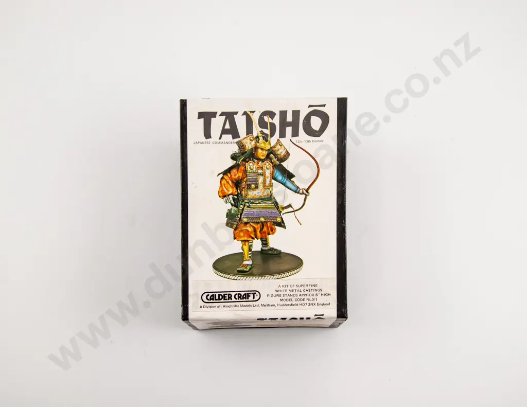 Boxed Taisho Calder Craft White Metal Casting Japanese Commander 12th-13th Century 6" Kit Image 1++