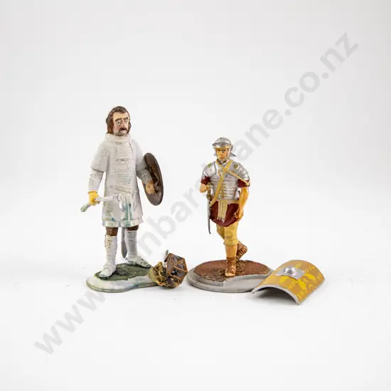 Unmarked White Metal Casting Kit of Mounted Native Drummer
