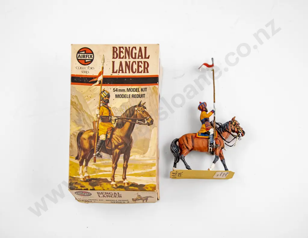 Airfix Bengal Lancer Metal Completed Kit and Plastic Un-completed Kit 1/12scale Image 1++