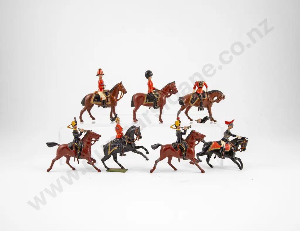 Unboxed Early Britains Mounted Cavalry and Commanders (7) (some faults) Image 1++