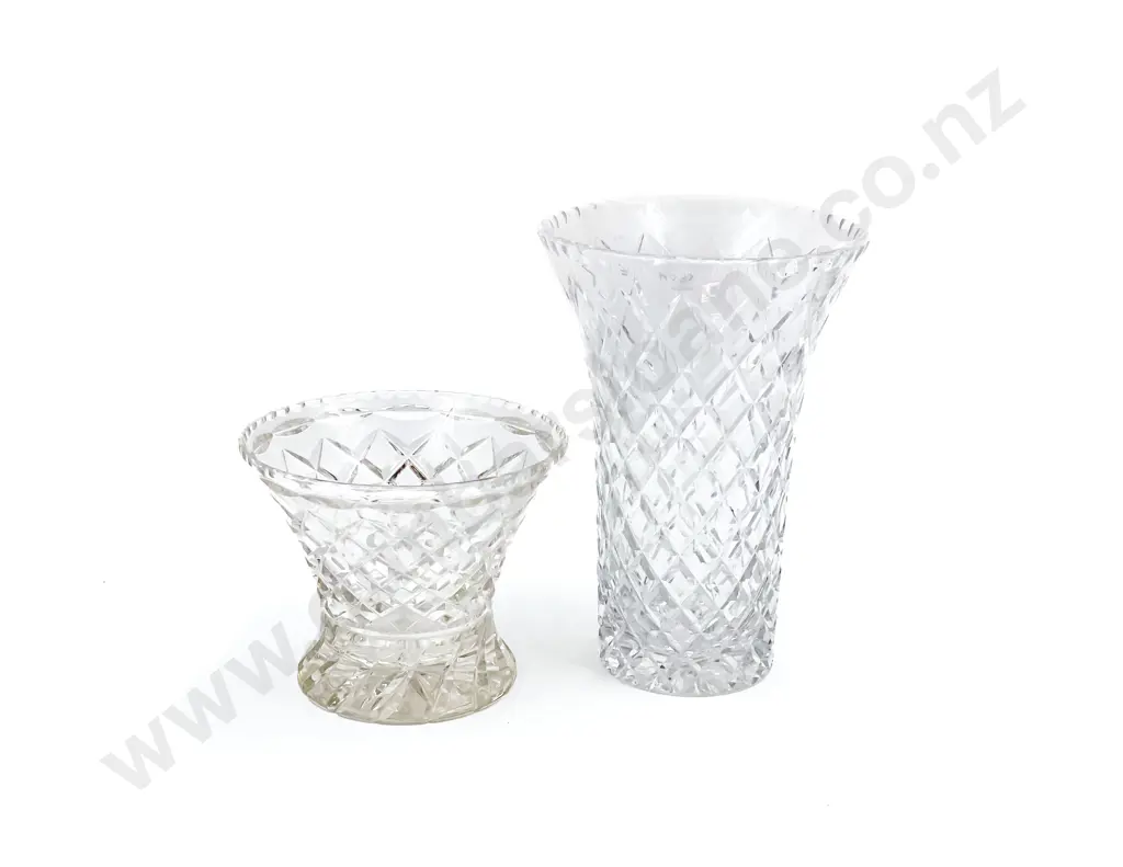 Two Cut Crystal Vases Image 1++