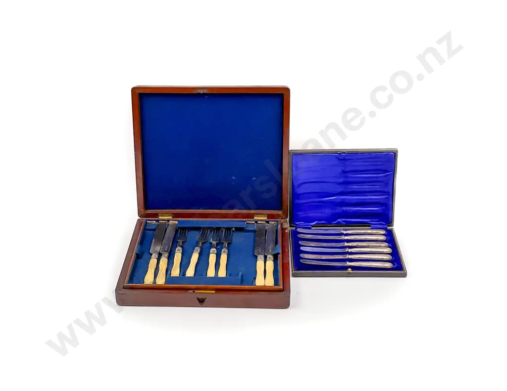 Cased Set Six S/S Handled Tea Knives and Other Part Set Image 1++