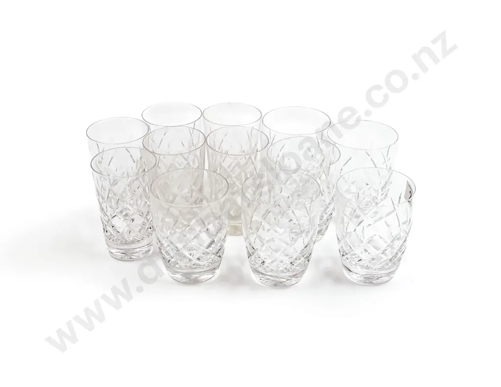 Two Sets of Six Crystal Tumblers Image 1++