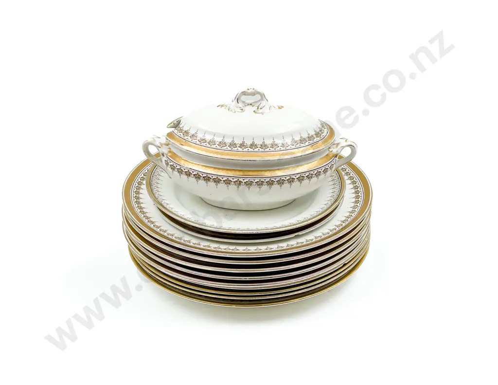 Booths Cawnpore Pattern Dinner Set Image 1++