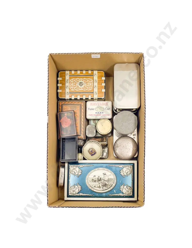Box of Assorted Tins Image 1++