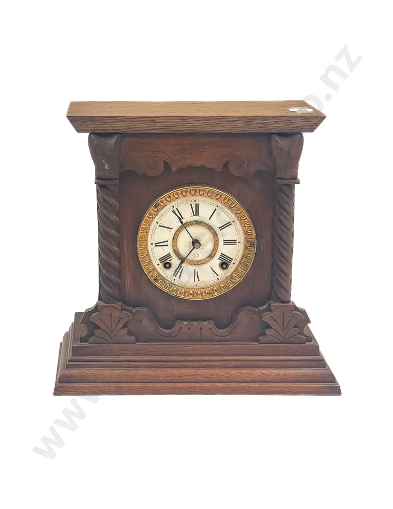 Late Vict Mantle Clock Image 1++