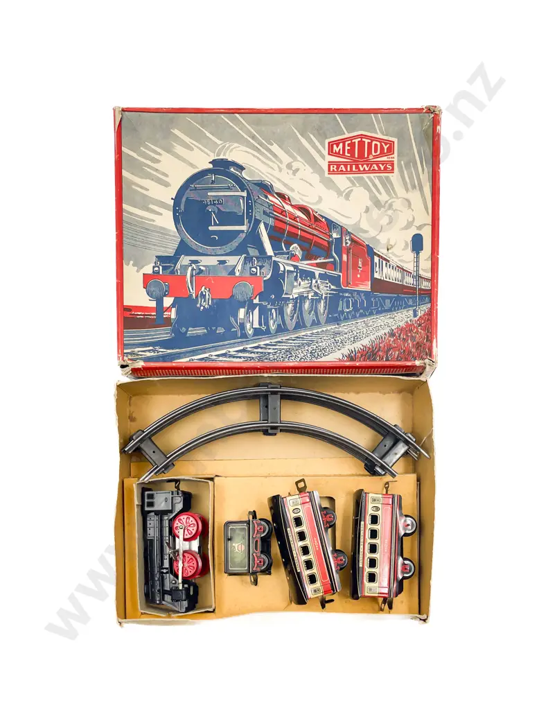 Vintage Boxed Mettoy Train Set Image 1++