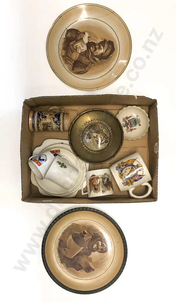 Box of China incl Two Bruce Bairnsfather Plates Image 1++