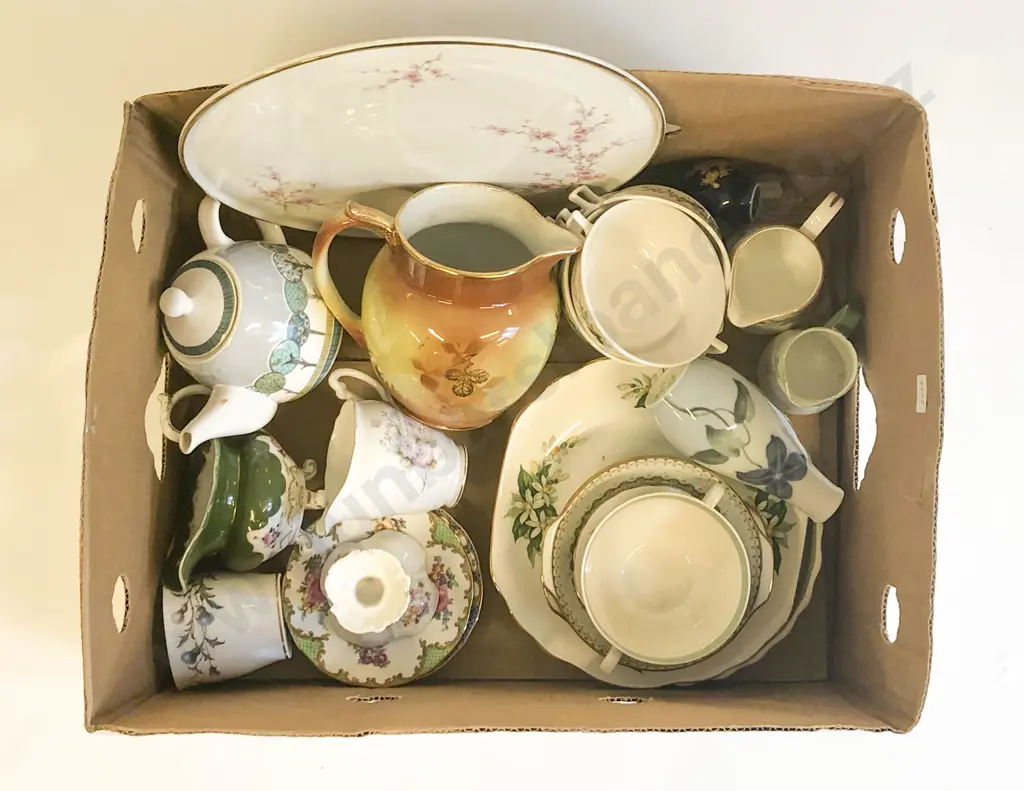 Box of Mixed Decorative China Image 1++