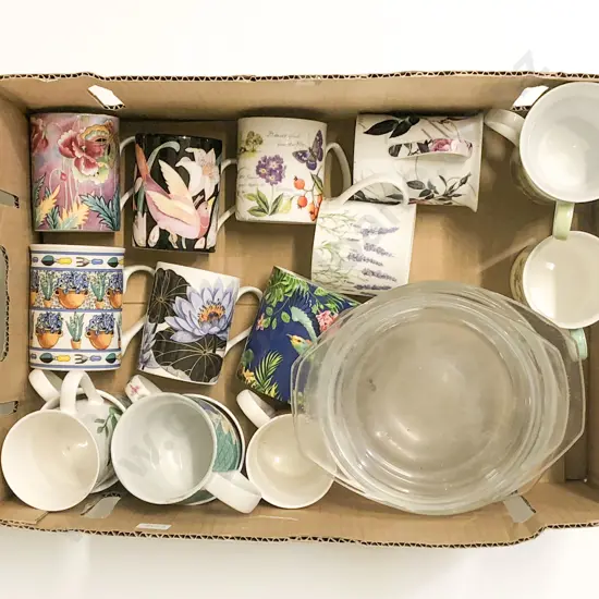 Two Boxes of Mugs