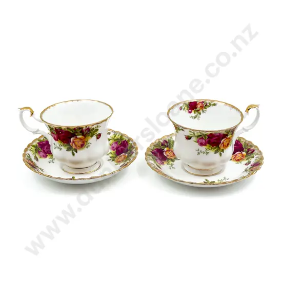 Royal Albert Old Country Roses Tea Set with Two Additional Dishes