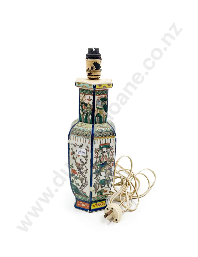 Chinese Famille Verte Lamp Image 1++