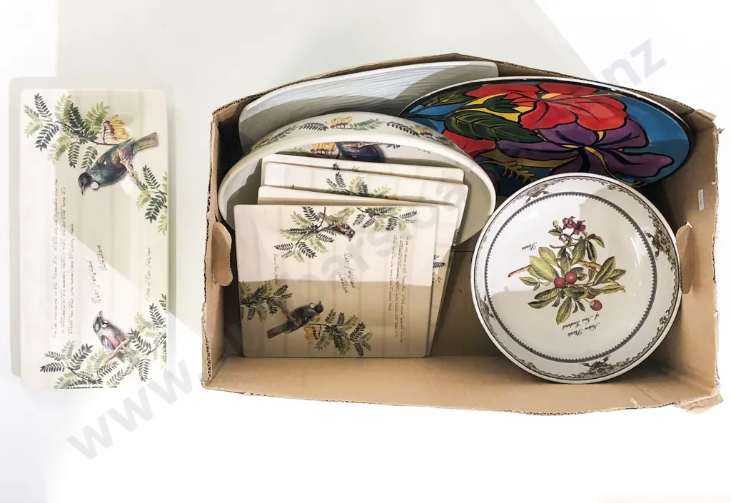 Haven Native Bird & Floral Serving China Image 1++
