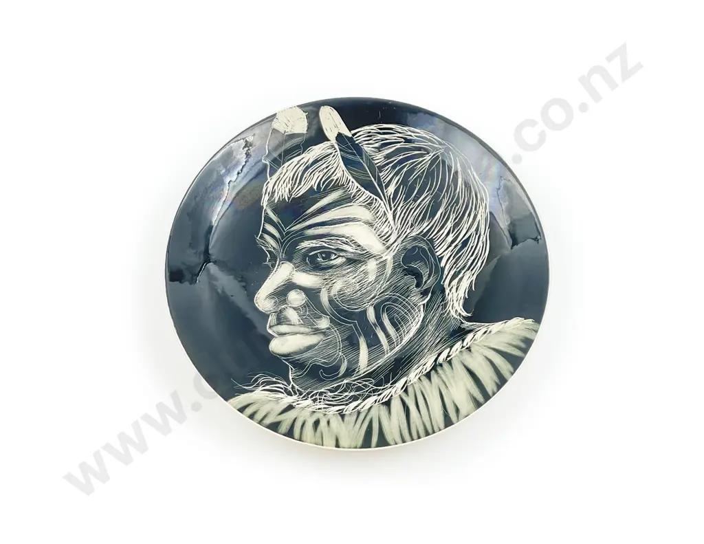 Studio Anna Maori Portrait Wall Plate Image 1++