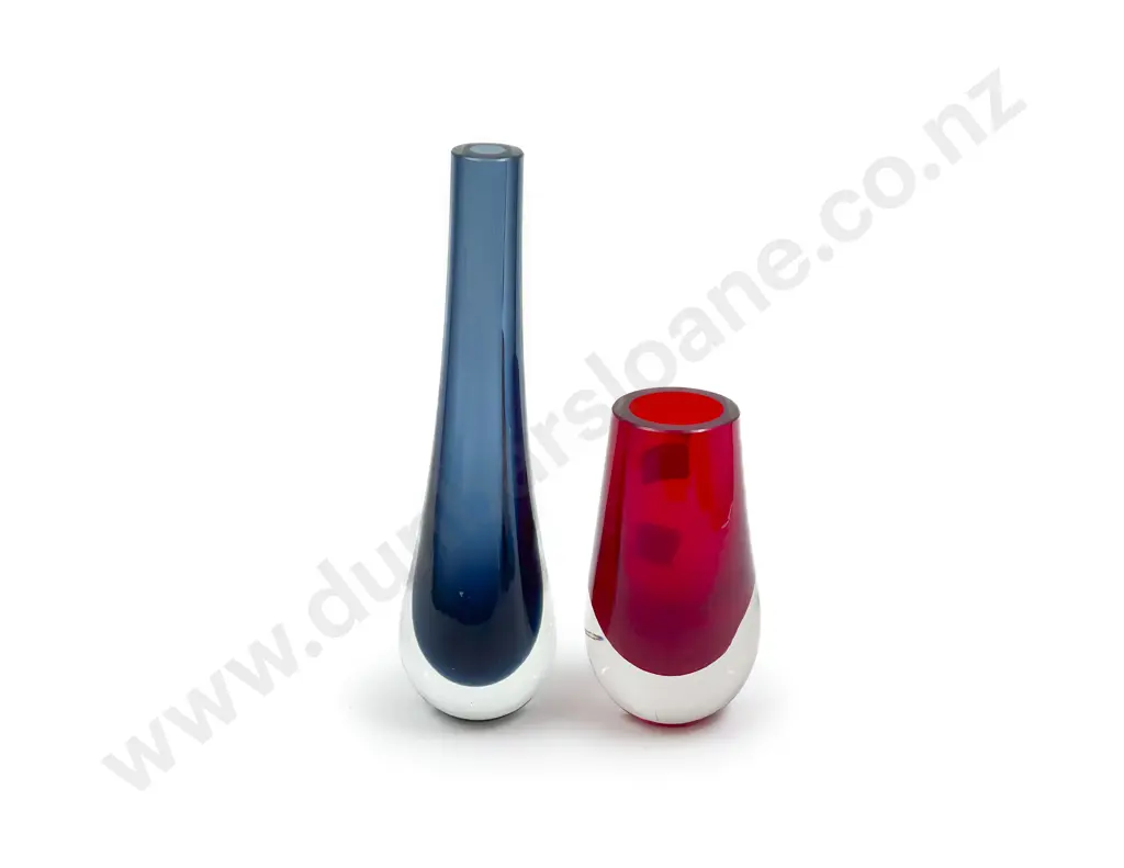 Two Mid Century Encased Glass Vases Image 1++