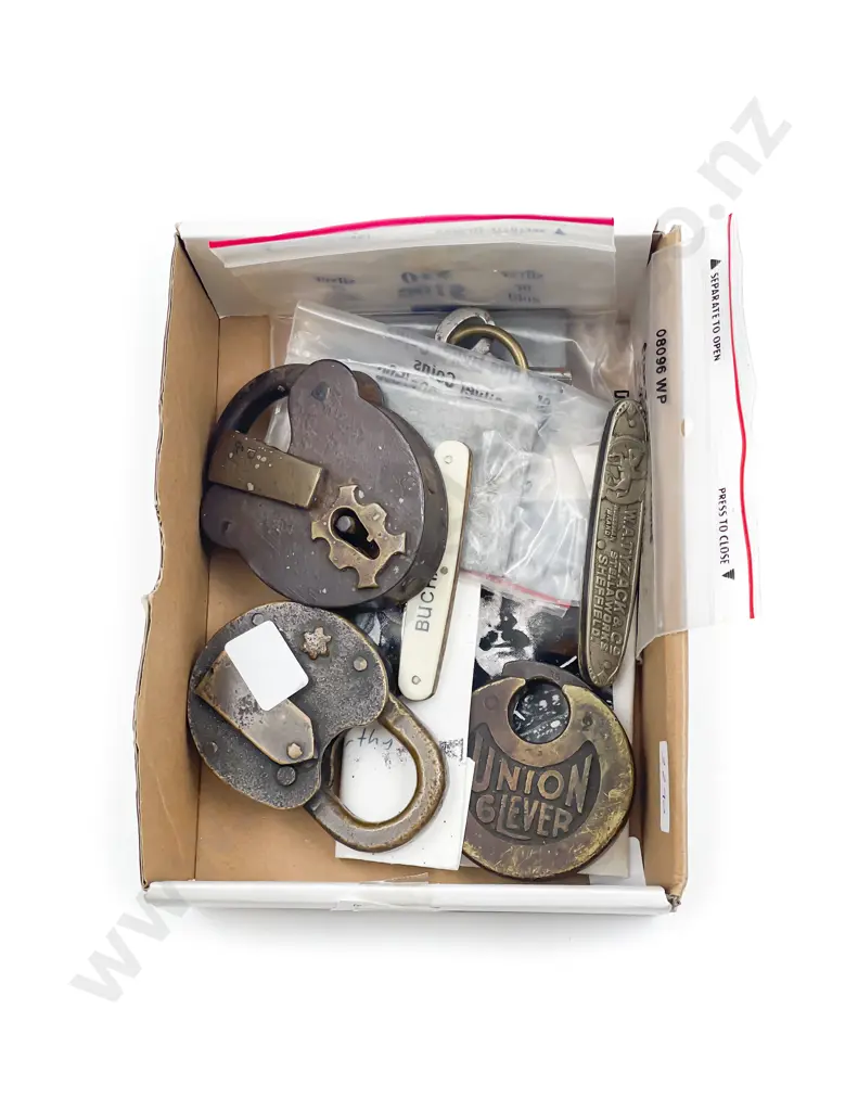 Three Antique Padlocks Image 1++