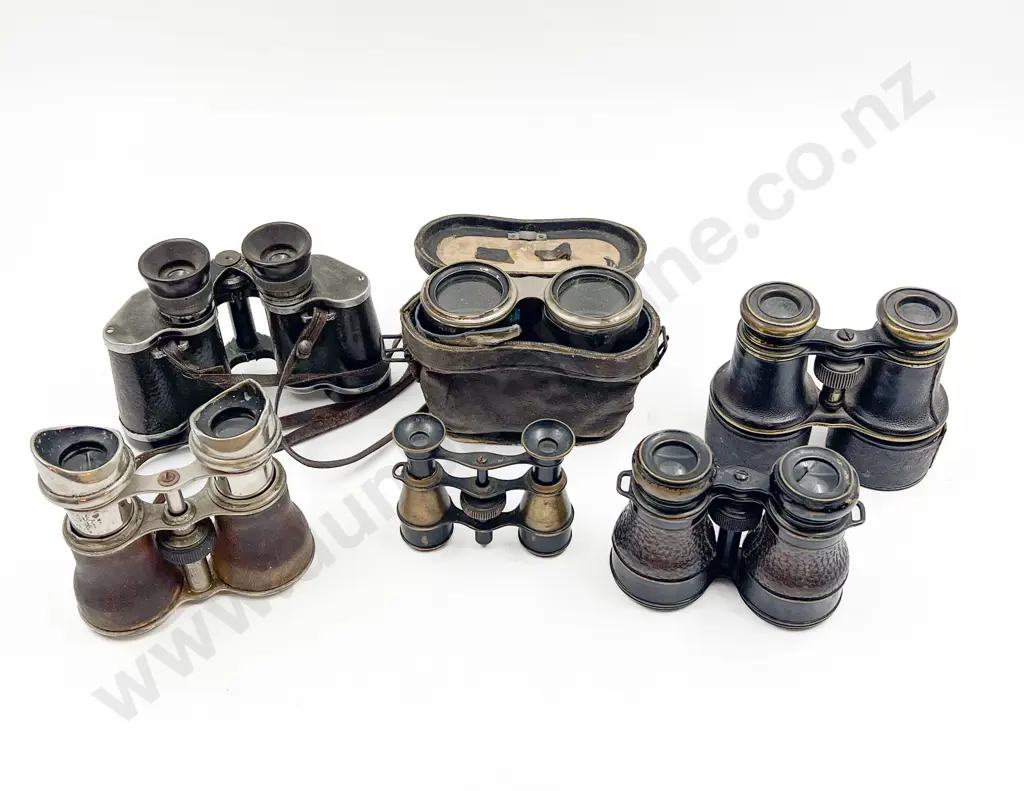 Six Vintage Binoculars Image 1++