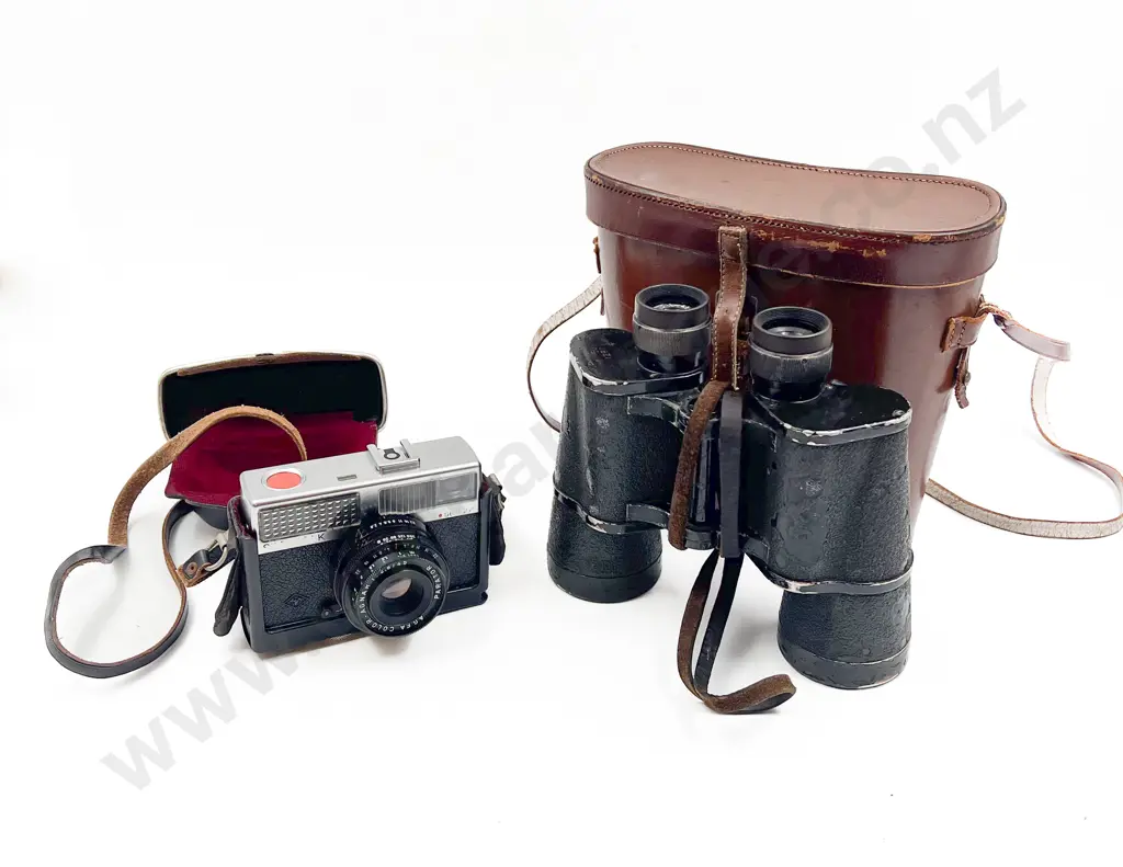Cased Binoculars & Agfa Camera Image 1++