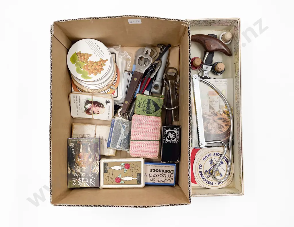 Box of Assorted Vintage Playing Cards Image 1++