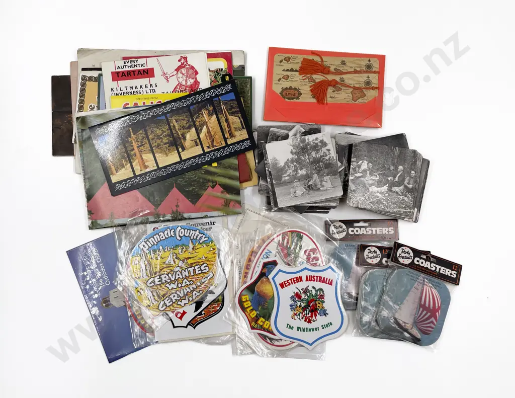 Assorted Vintage Coasters incl Bell Tea Collection Historic NZ Image 1++