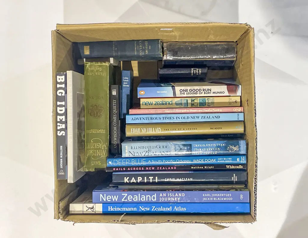 Box of Assorted NZ Books Image 1++