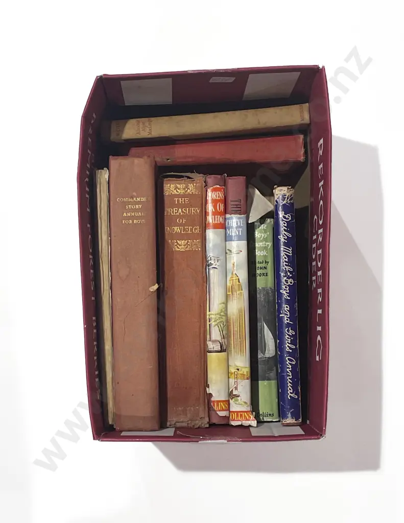Box of Vintage Boys Annuals Image 1++