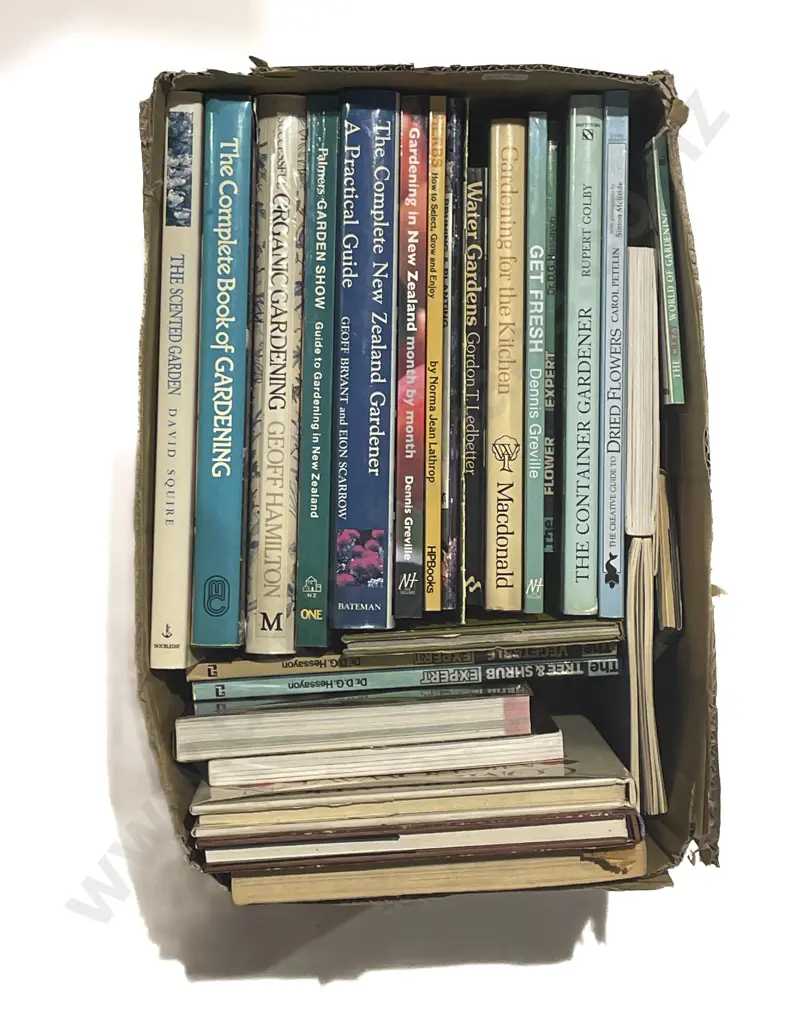 Box of Gardening Books Image 1++