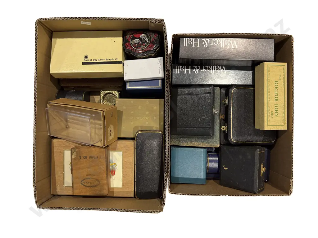 Two Boxes of Assorted Cutlery and Jewellery Cases etc. Image 1++